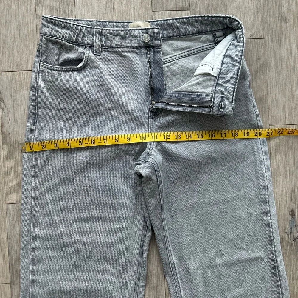 Sezane Gray Wide Leg‎ Trousers- Denim Size 40 - Picture 5 of 11
